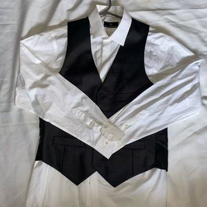 Dress Shirt + Kenneth Cole Vest